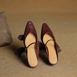 Orella | Mules en Cuir Véritable