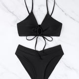Beatrice | Ensemble de bikini deux pièces à nouer à l'avant