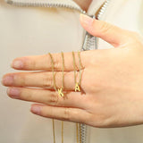 Collier initial en lettres d'amour | Or