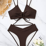 Beatrice | Ensemble de bikini deux pièces à nouer à l'avant