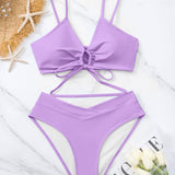 Beatrice | Ensemble de bikini deux pièces à nouer à l'avant