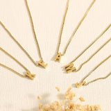 Collier initial en lettres d'amour | Or