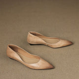 Ballerines en Cuir Véritable Arla