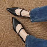 Escarpins chatons en cuir Eloria