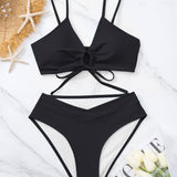 Beatrice | Ensemble de bikini deux pièces à nouer à l'avant