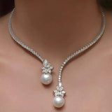 Collier Élégant et Lumineux avec Perles en Argent Sterling