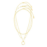 Collier à trois rangs Open Circle | Or