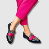 Zoya™ | Mocassins à imprimé léopard avec rose
