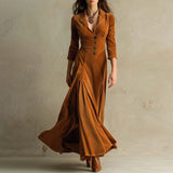 Anna | Robe Longue en Velours
