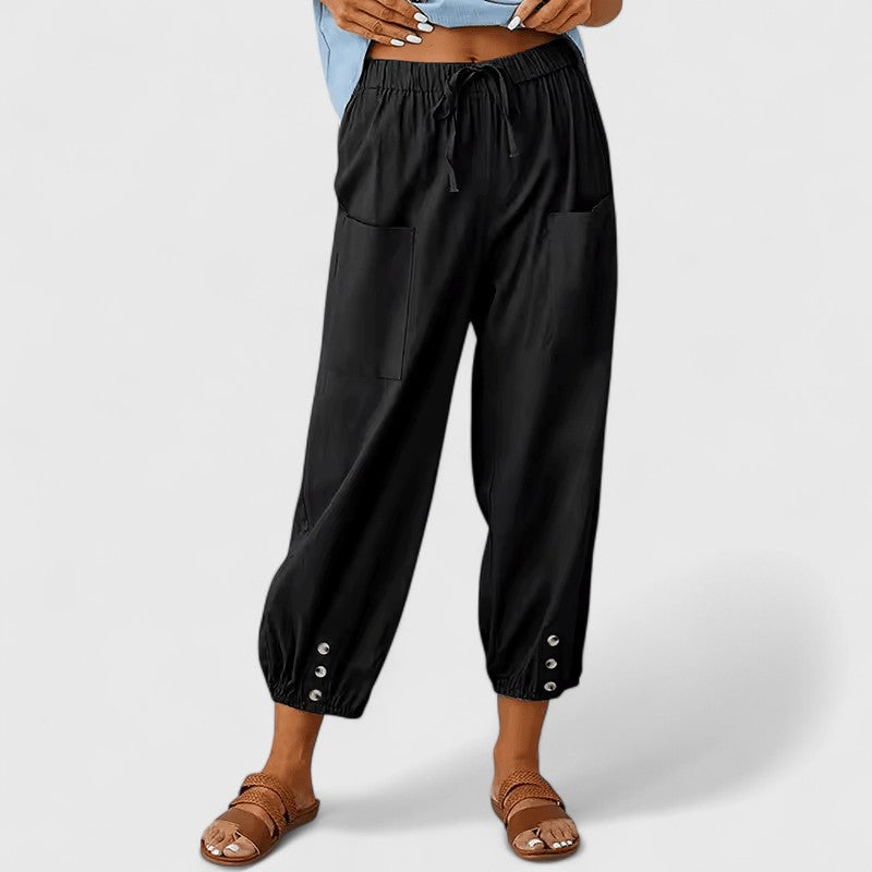 Eliza | Pantalons Élegants à Jambes Larges