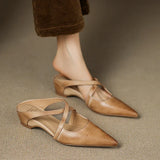Aluna | Mules Élégantes à Brides Croisées