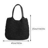 Sac Cabas en Paille | Grand Sac à Épaule Vintage