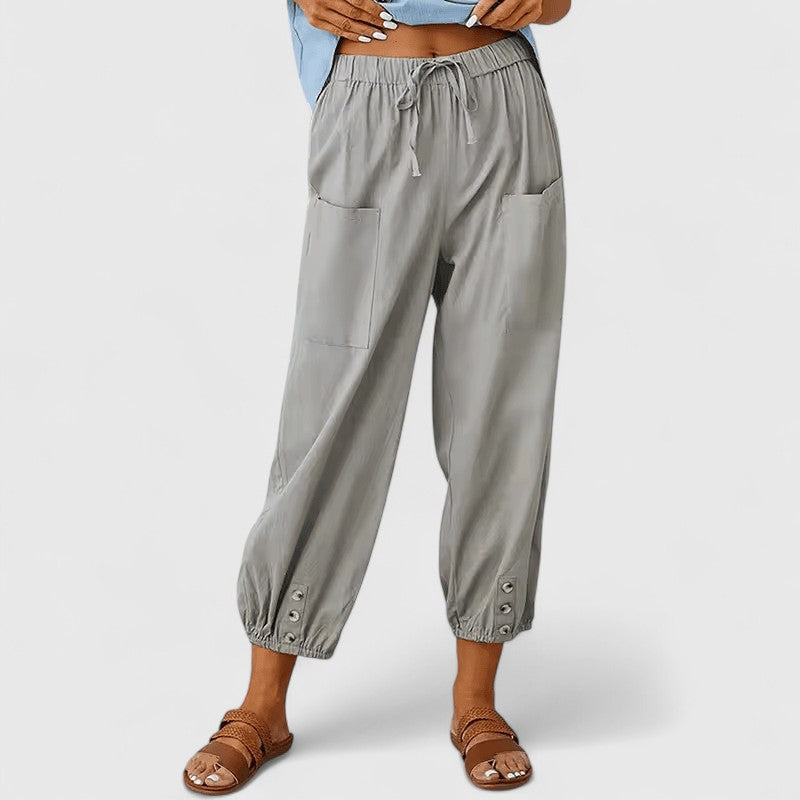 Eliza | Pantalons Élegants à Jambes Larges