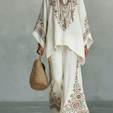 Céline | Ensemble en Lin Élégant Deux Pièces