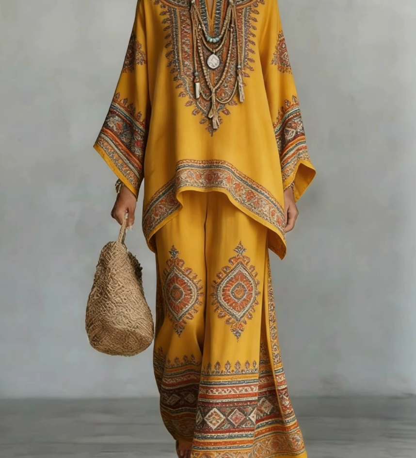 Céline | Ensemble en Lin Élégant Deux Pièces