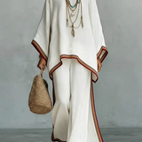 Céline | Ensemble en Lin Élégant Deux Pièces