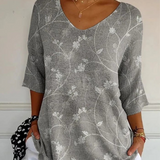 Vintage Women's Floral Knitted Jumper