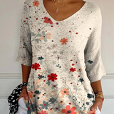 Women's Vintage Floral Knit Sweater