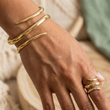 Set de Bracelet et Bague Serpent Abstrait