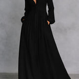Serena | Robe Maxi Flottante à Boutons