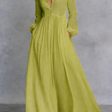 Serena | Robe Maxi Flottante à Boutons