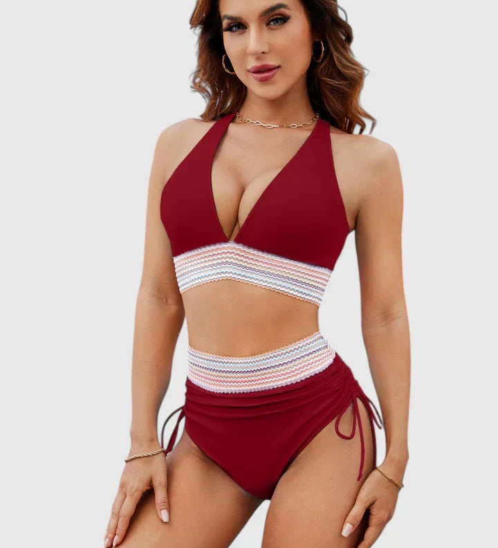 Loretta | Ensemble de Bikini Élevé Élégant