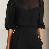 Elodie | Ensemble de Top et Pantalons Amples en Trois Pièces