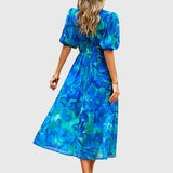 Joyce | Robe Midi Fleurie Flatteuse