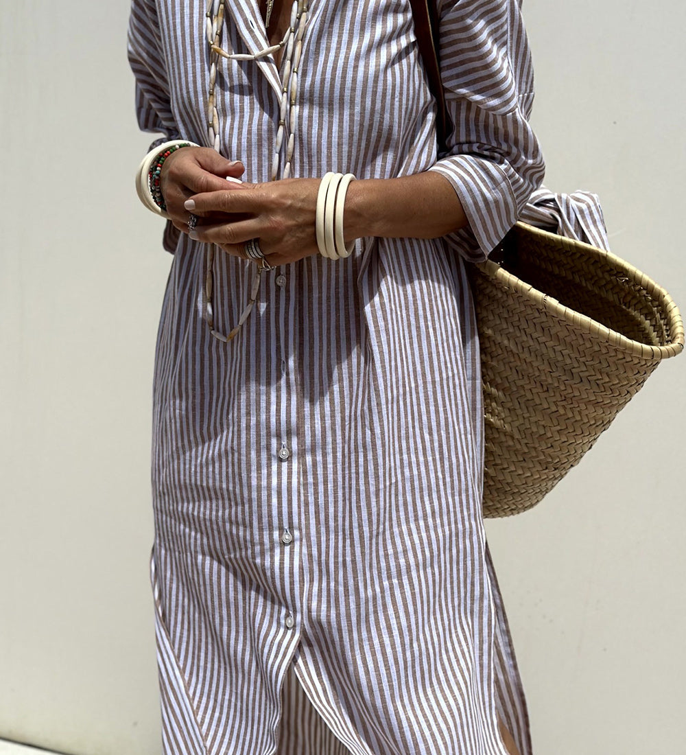 Jada | Robe Rayée Classique