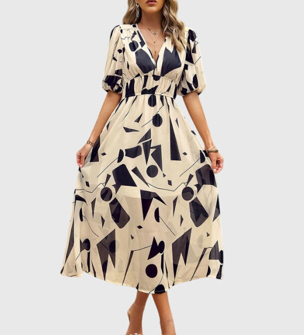 Joyce | Robe Midi Florale Flatteuse