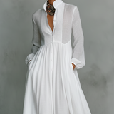 Serena | Robe Maxi Flottante à Boutons