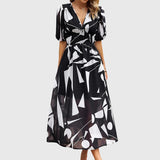 Joyce | Robe Midi Fleurie Flatteuse