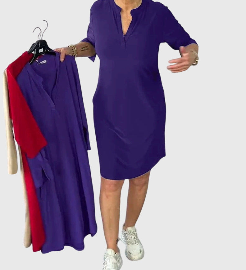 Clarissa | Robe V-Cou Unie