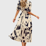 Joyce | Robe Midi Fleurie Flatteuse
