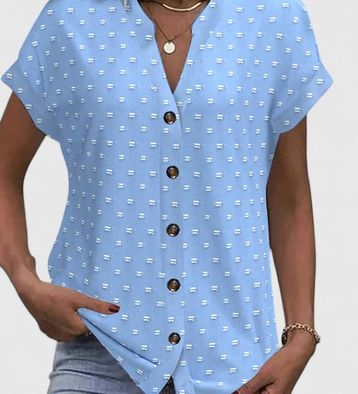Celena | Chemise V-Cou Confortable