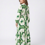 Sabine | Robe Maxi à Manches Longues avec Ceinture à Nouer