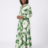 Sabine | Robe Maxi à Manches Longues avec Ceinture à Nouer