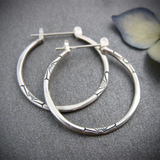 Boucles d'oreilles créoles vintage