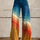 Léa - Pantalon Zigzag Rétro Élégant