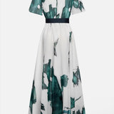 Nayla | Robe maxi avec imprimé aquarelle