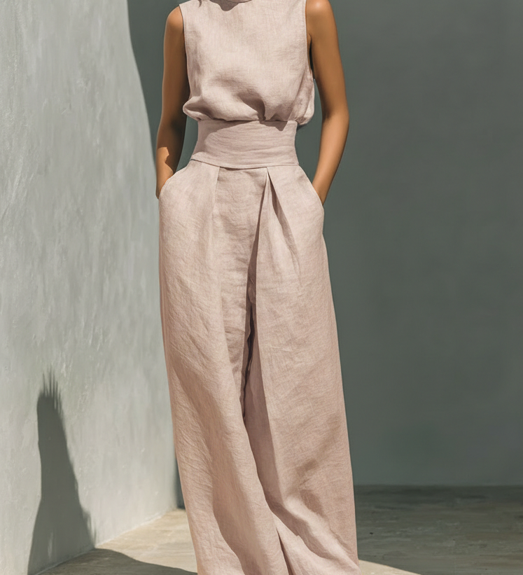 Ariana | Ensemble Large en Lin Élégant