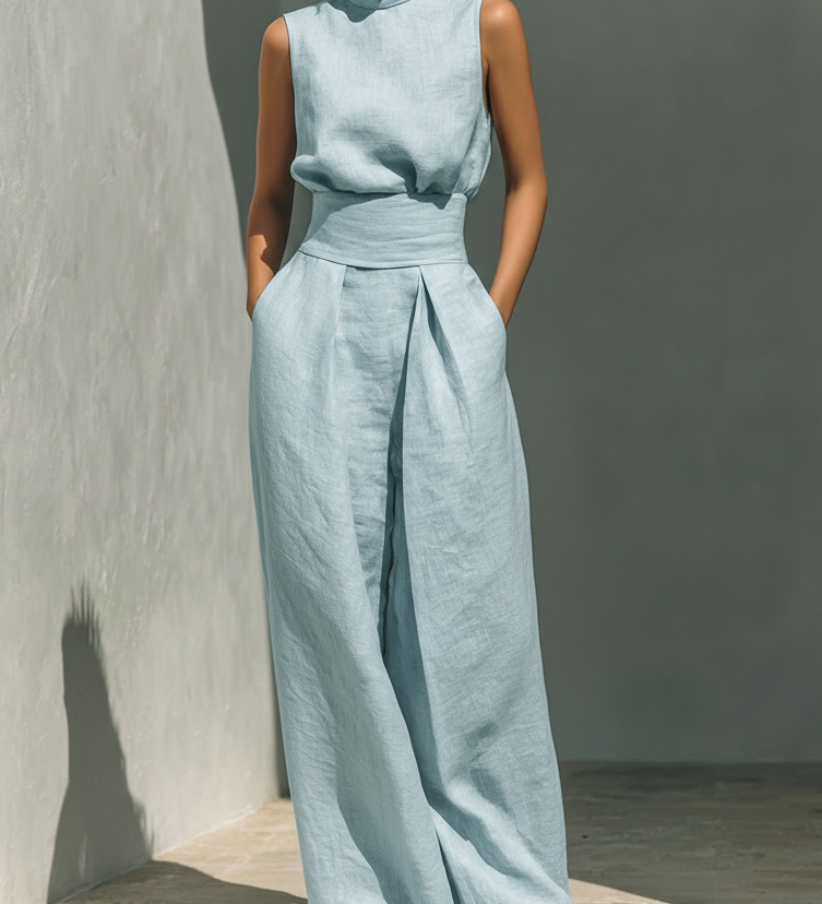 Ariana | Ensemble Large en Lin Élégant