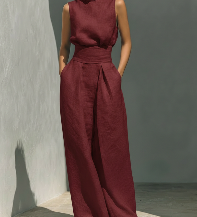 Ariana | Ensemble Large en Lin Élégant